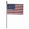 Valley Forge Valley Forge USA Stick Flag 4 in. H X 6 in. W USE4D - alternate 1